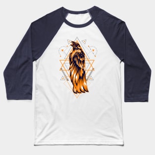 crow retro vintage Baseball T-Shirt